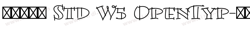 華康康楷體 Std W5 OpenTyp字体转换